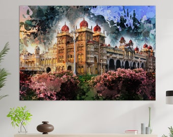Mysuru Canvas Print, Mysuru Painting, India Wall Art