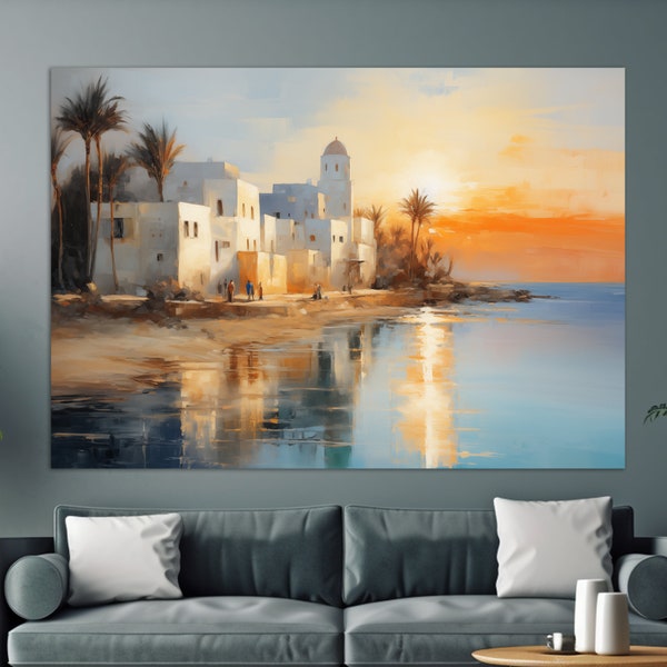 Tunisie Wall Art, Tunisie Toile Impression, Tunisie Peinture, Tunisie Impression