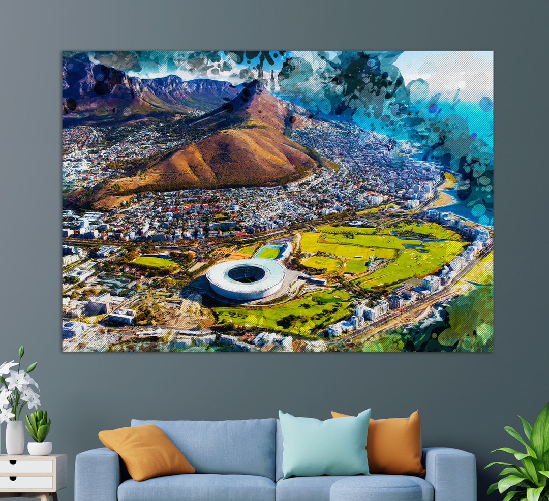 Cape Town Wall Art Cape Town Canvas Print South Africa Etsy