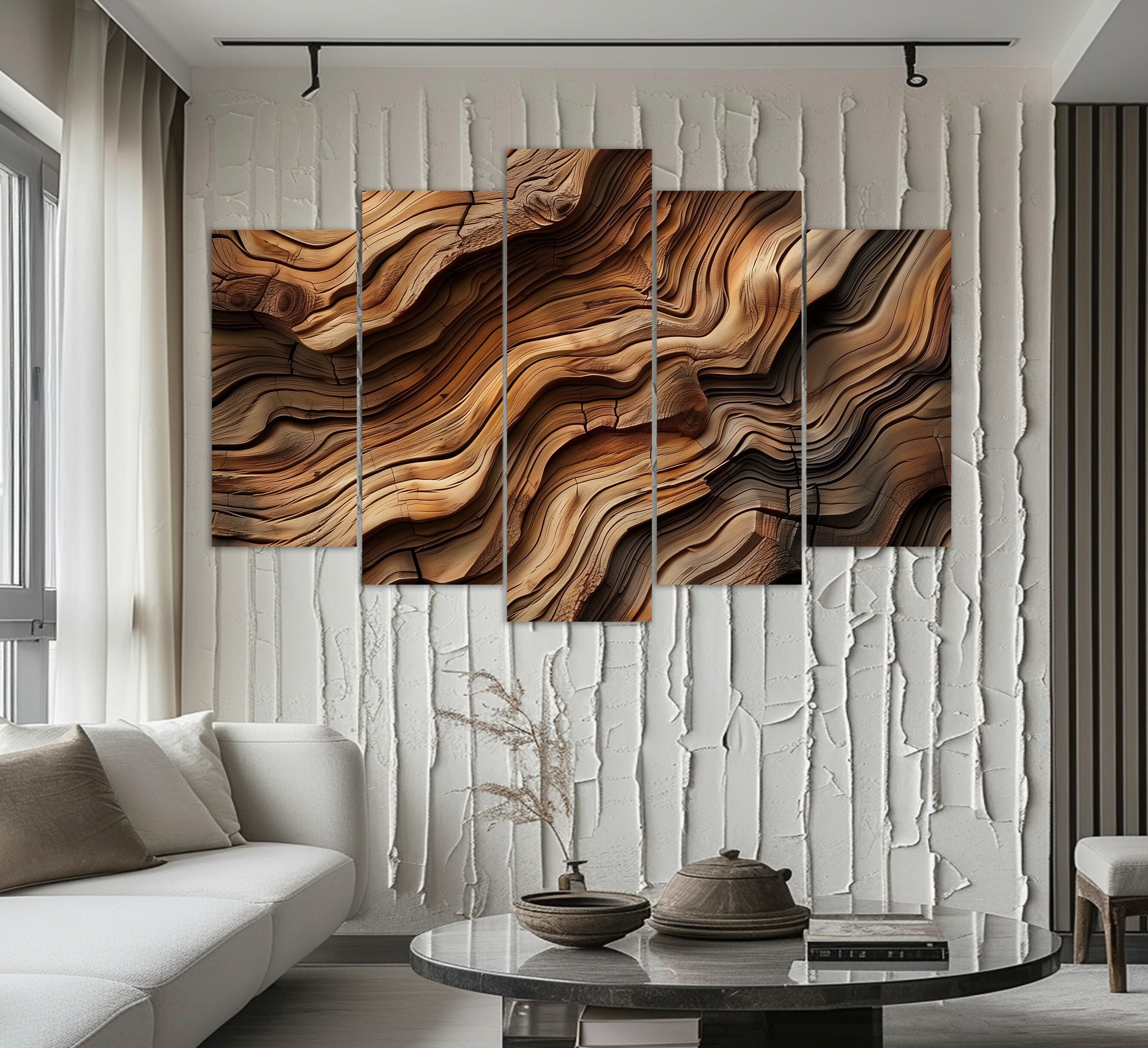 Photo inspiration: Fresh Look at Wooden Texture Canvas Print Modern Wall Decor Abstract Wall Art