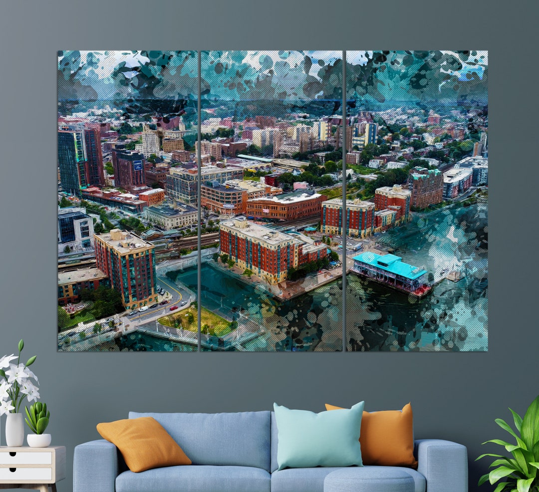 Yonkers Canvas Print Yonkers Wall Art Yonkers Painting Etsy