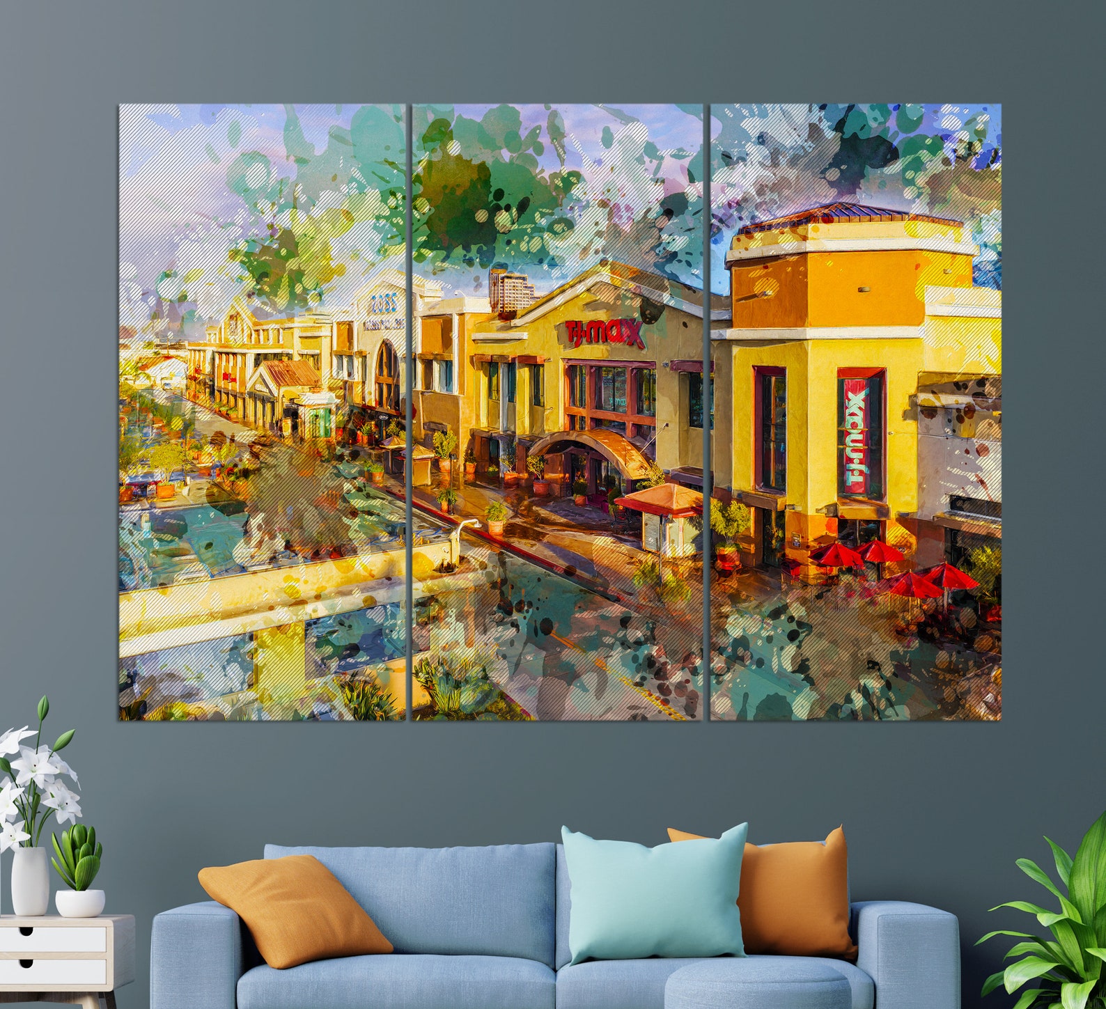 Glendale Canvas Print Glendale Painting Glendale Wall Art Etsy