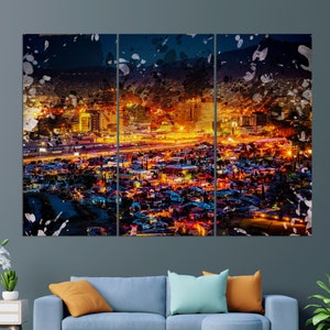 El Paso Canvas Print, El Paso Skyline, El Paso Painting, El Paso Wall Art