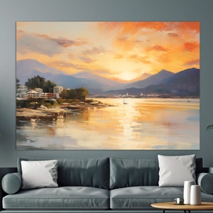 Florianópolis Canvas Print, Florianópolis Painting, Santa Catarina, Brazil Wall Art