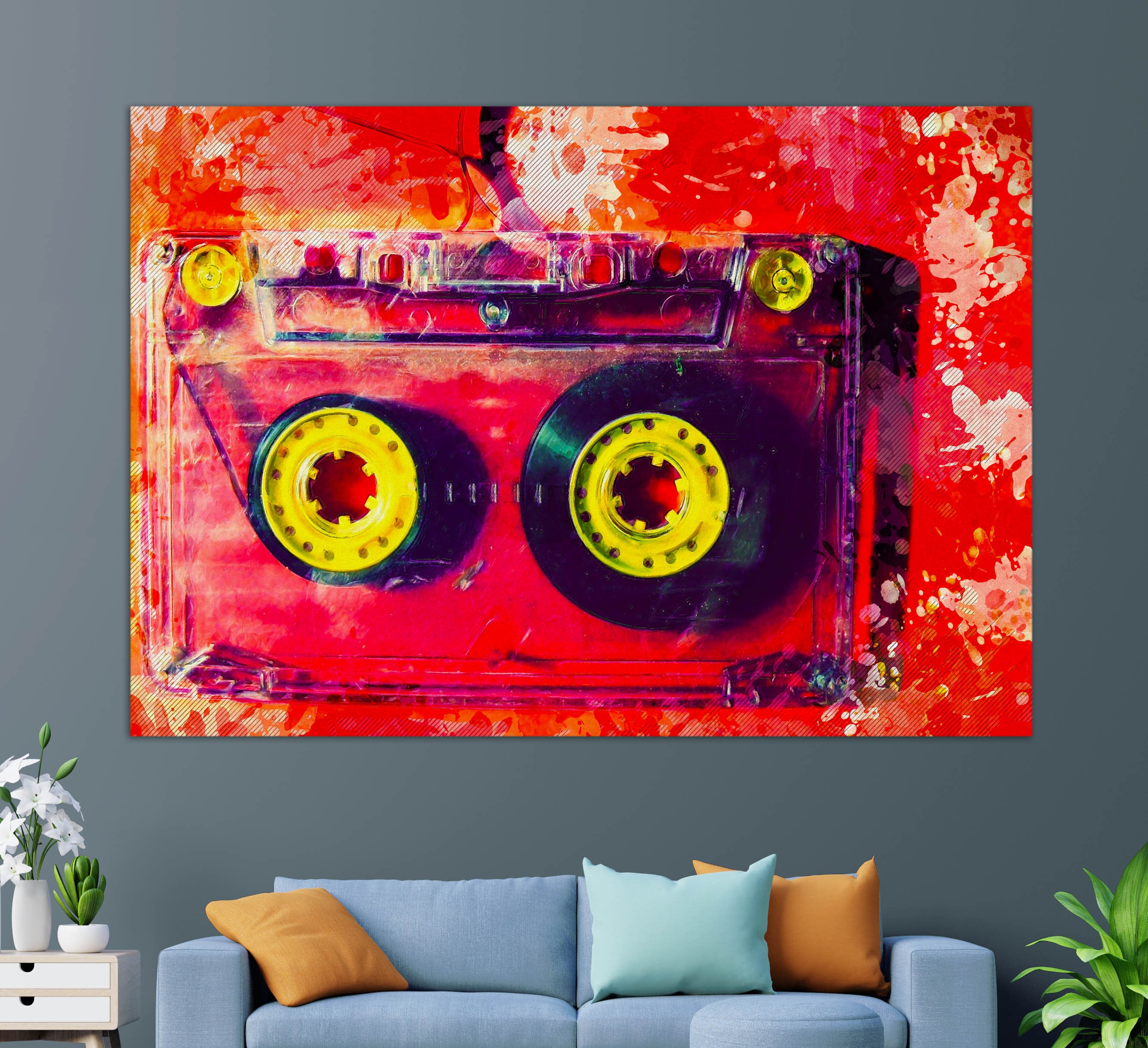 Tape Canvas Painting 