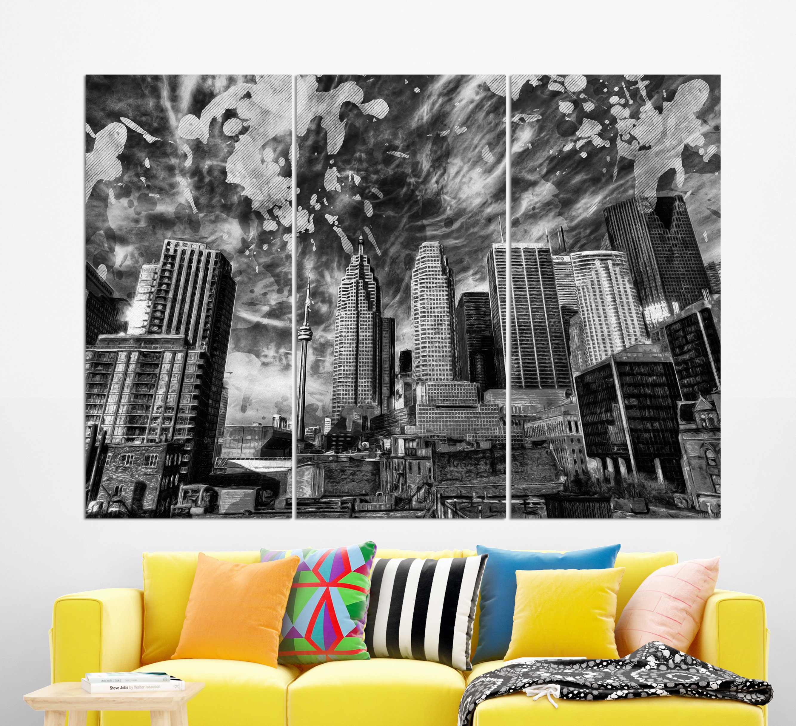 Toronto Canvas Print Abstract Toronto Painting Toronto Wall Etsy UK