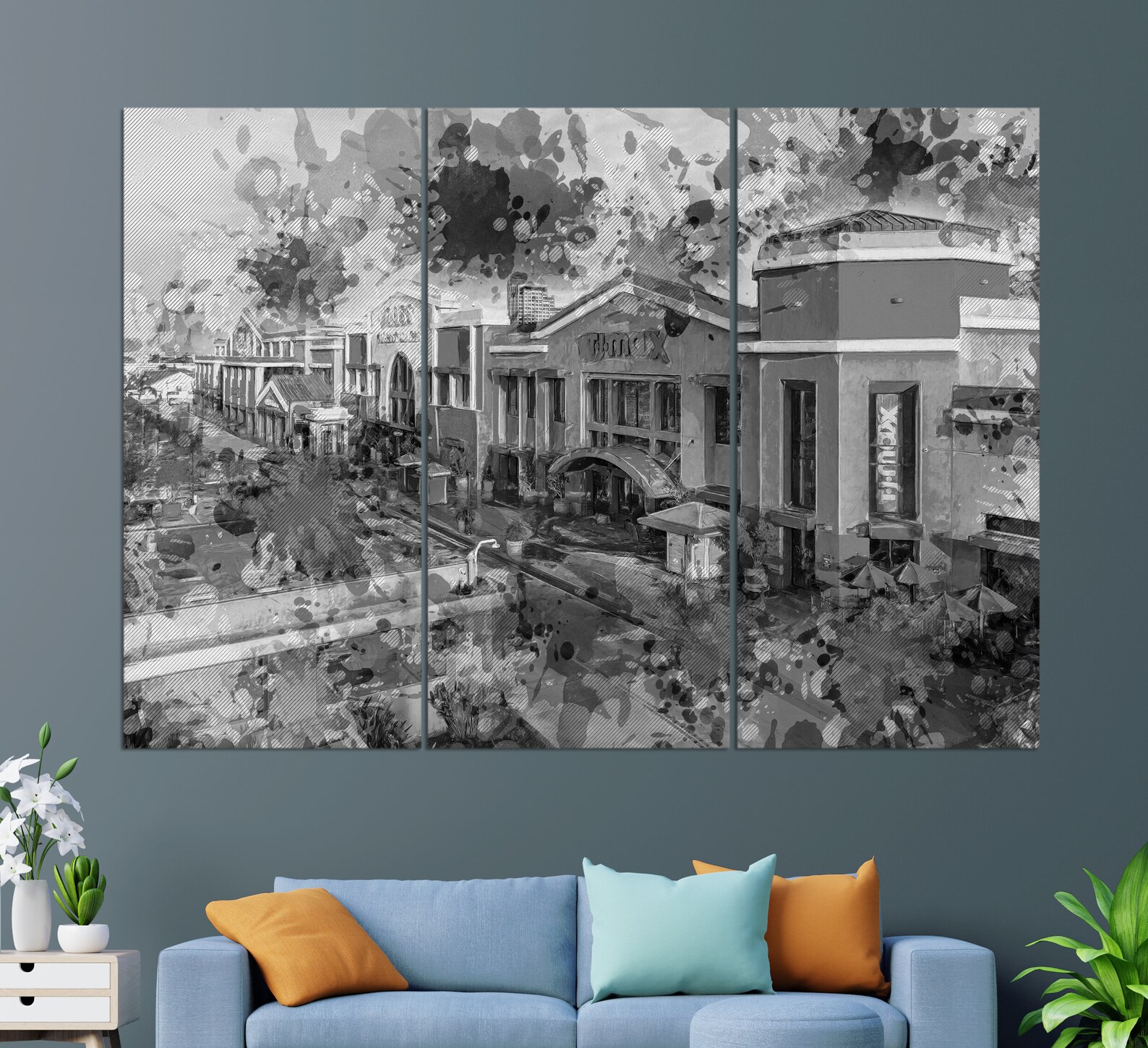 Glendale Canvas Print Glendale Painting Glendale Wall Art Etsy