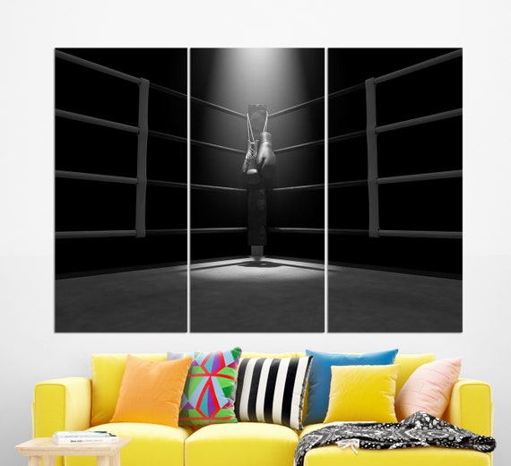 Boxers in a Boxing Ring Canvas Print / Canvas Art by CSA Images - Pixels