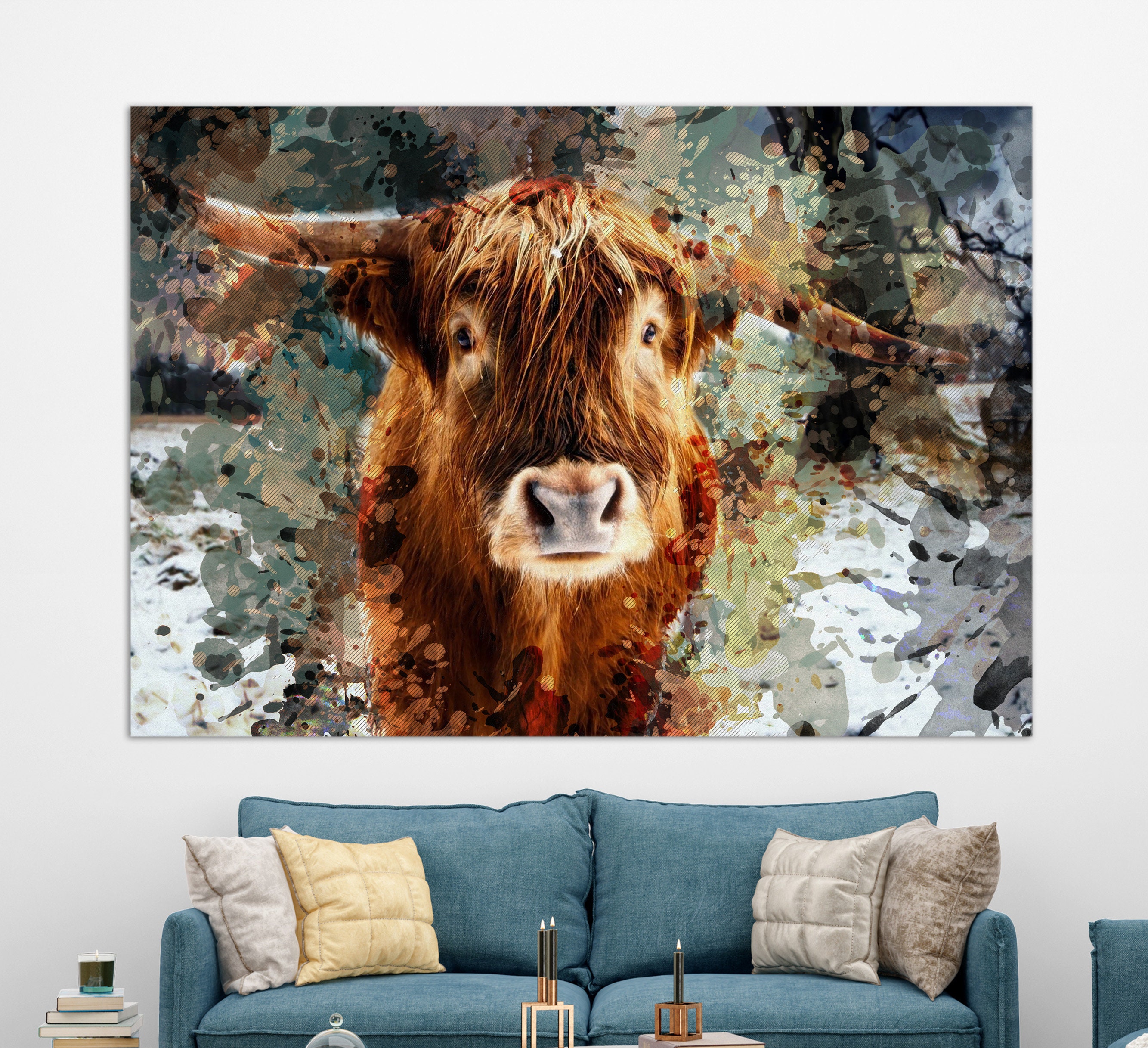 Maxi soggetto piatto, mucca | Decorazioni da parete | Il Ferrivendolo Maxi soggetto piatto, mucca | Decorazioni da parete | Il Ferrivendolo