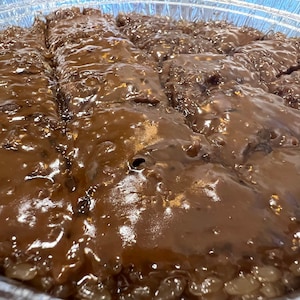 NEW -  Bibingka Malagkit - with coco jam on top - 8&quot; round - gluten-free and vegan