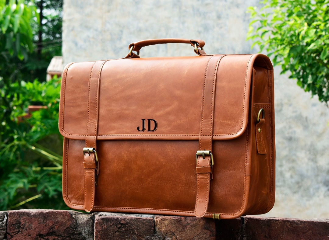 爆安プライス爆安プライスThick Leather Messenger Bag Rustic Briefcase Handmade By Hide  Drink :: Bo バッグ
