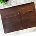 Leather Document Holder, Brown Distressed Leather, Multipurpose Sleeve for Documents and Laptop, Ready to Ship Paper File Birthday gift SALE 