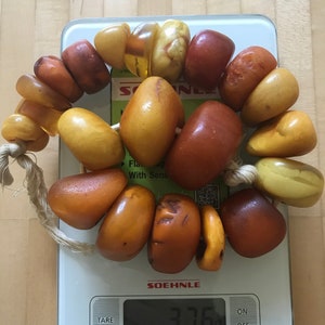 Alte Bernstein Kollektion, 376 Gramm - sehr seltene Perlen!