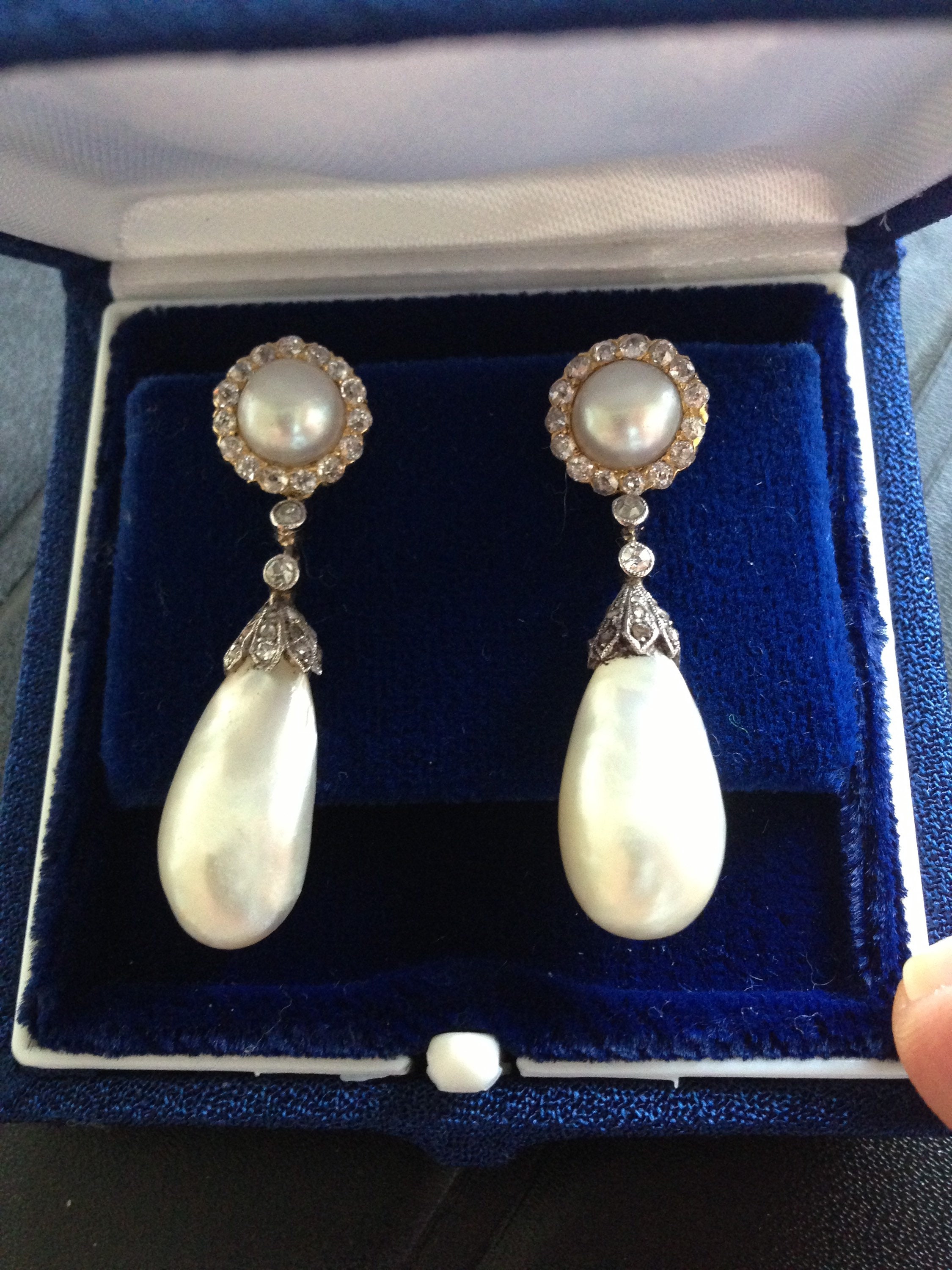 Antique natural pearls hot sale