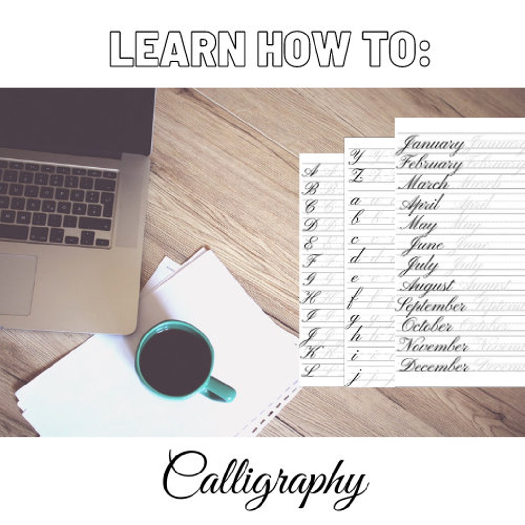 Free Printable Calligraphy Alphabet Practice Sheets | 6b.u5ch.com