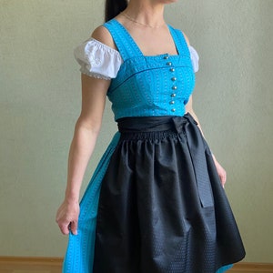 Vintage Dirndl apron, Austrian apron, half apron, Bavarian apron, farmhouse apron zdjęcie 6