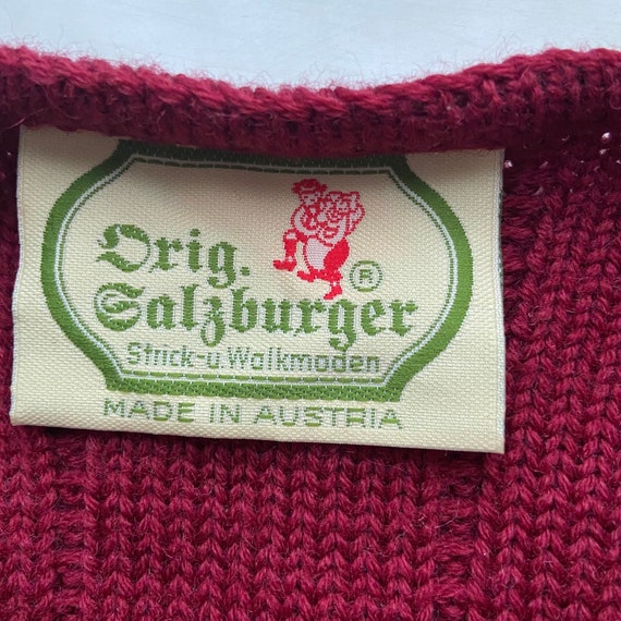 Vintage cardigan, knitted Austrian cardigan, puff… - image 9