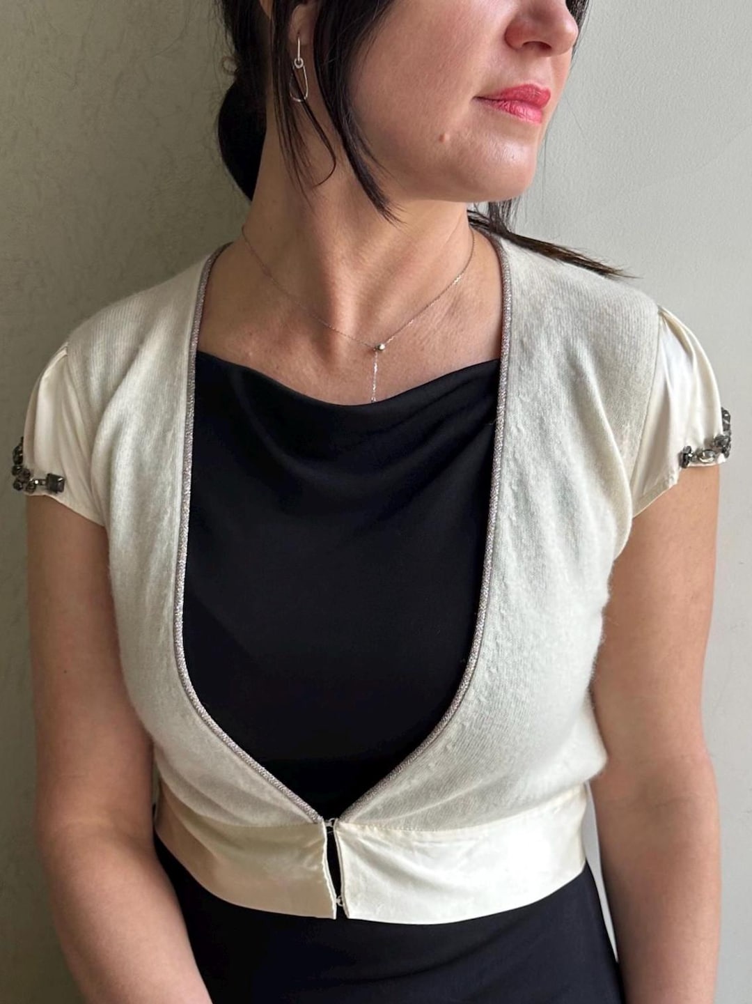 Bolero Sort Vintage Bolero, Cropped Top, Karen Millen Bolero, Women Bolero, Short ...