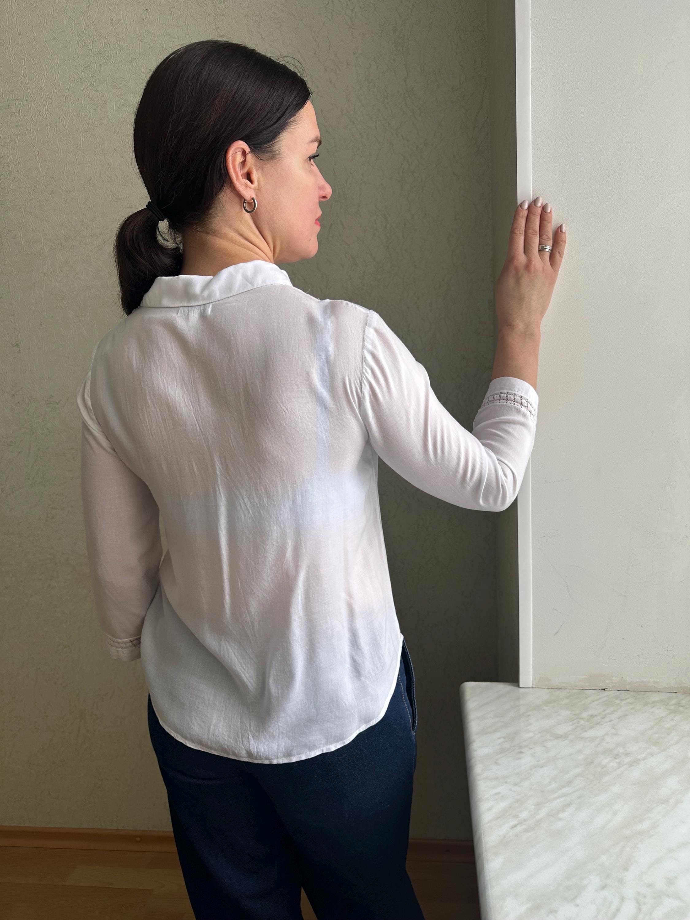 Claudie Pierlot White Embroidery Blouse, 100% Modal Broderie