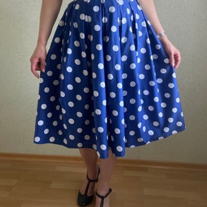Vintage skirt, vintage cotton skirt, summer cotton skirt, high waist skirt
