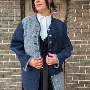 Vintage Austrian cardigan, Trachten folk cardigan, woolcardigan, Vintage wool jacket, Tratchen jacket, vintage wool coat