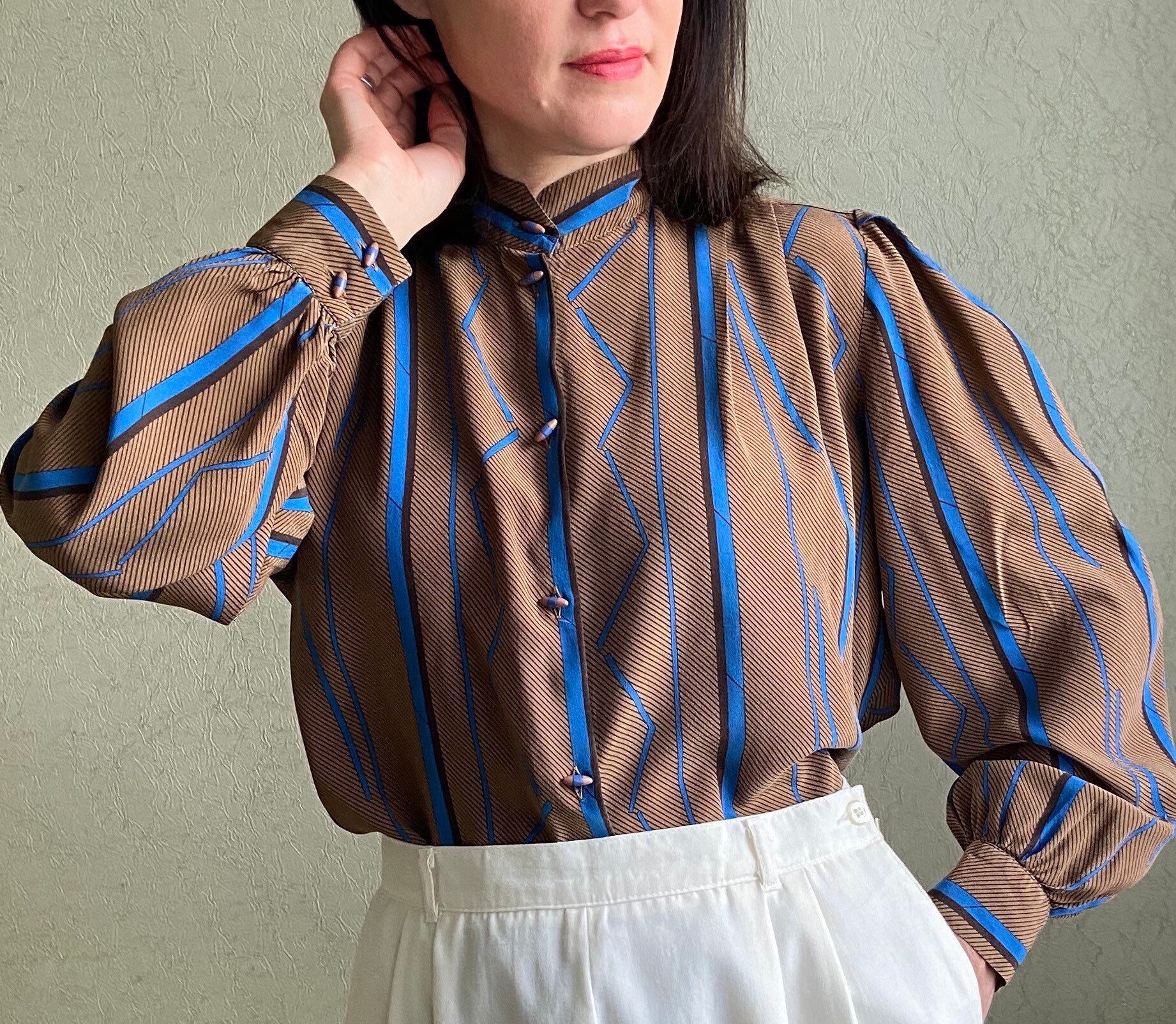 Vintage Monogram Silk Blouse - Women - Ready-to-Wear