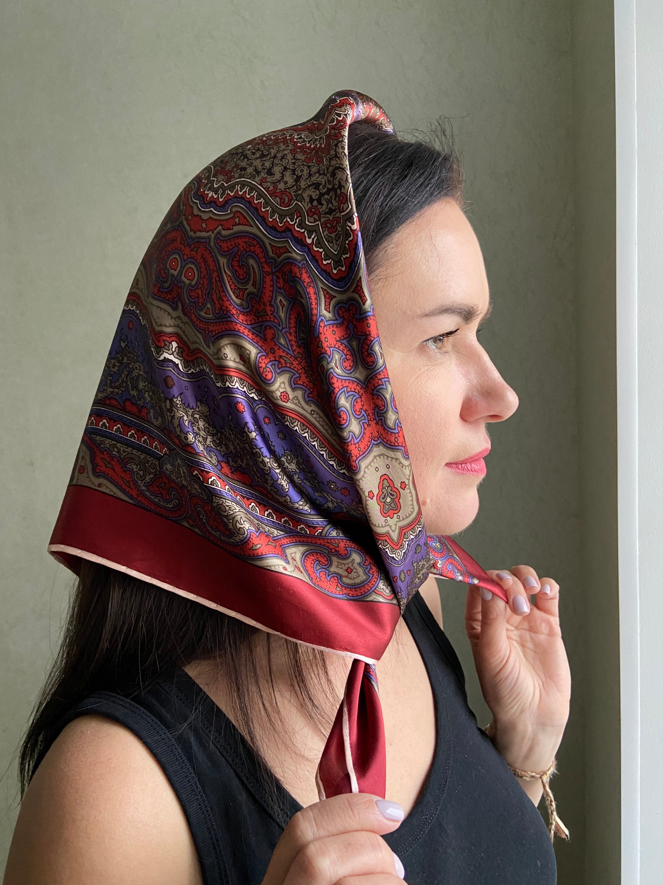 TUK Italian Tile Head Scarf ubicaciondepersonas.cdmx.gob.mx