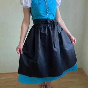 Vintage Dirndl apron, Austrian apron, half apron, Bavarian apron, farmhouse apron zdjęcie 1