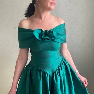 Vintage dress, flounced dress,  evening dress, party dress