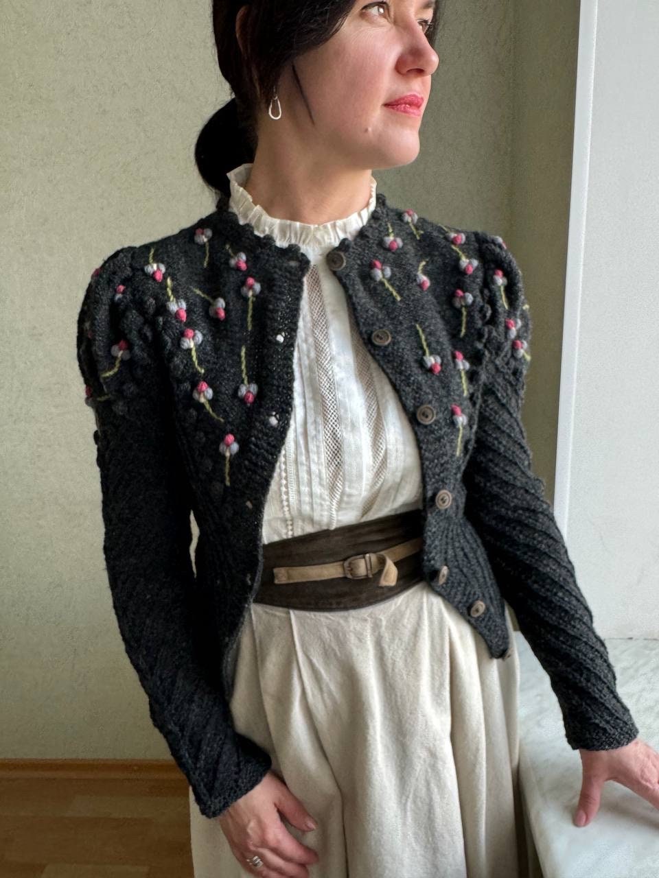 Vintage Austrian Cardigan, Cardigan With Embroidery Vintage Austrian Cardigan, Cardigan With Embroidery