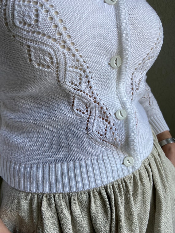 Vintage cardigan, Austrian cardigan,  knitted car… - image 3