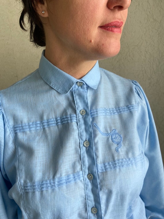 Vintage blouse,  Austrian blouse,  cotton shirt, … - image 4