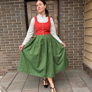 knee length dresses for ladies Authentic Bavarian Midi Dirndl 