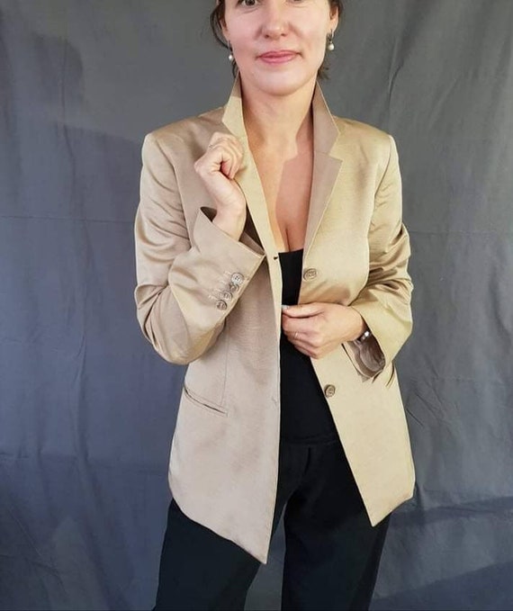 ジャケット・アウター 80s 90s ITALY silk linen blazer EURO 80s 90s ITALY silk linen blazer EURO 70s Italian Suit - Etsy UK