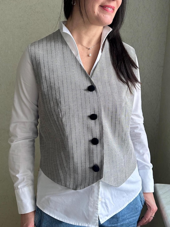 Vintage Weste, Vintage Frauen Weste, Gianni Brigatti Weste, Damen