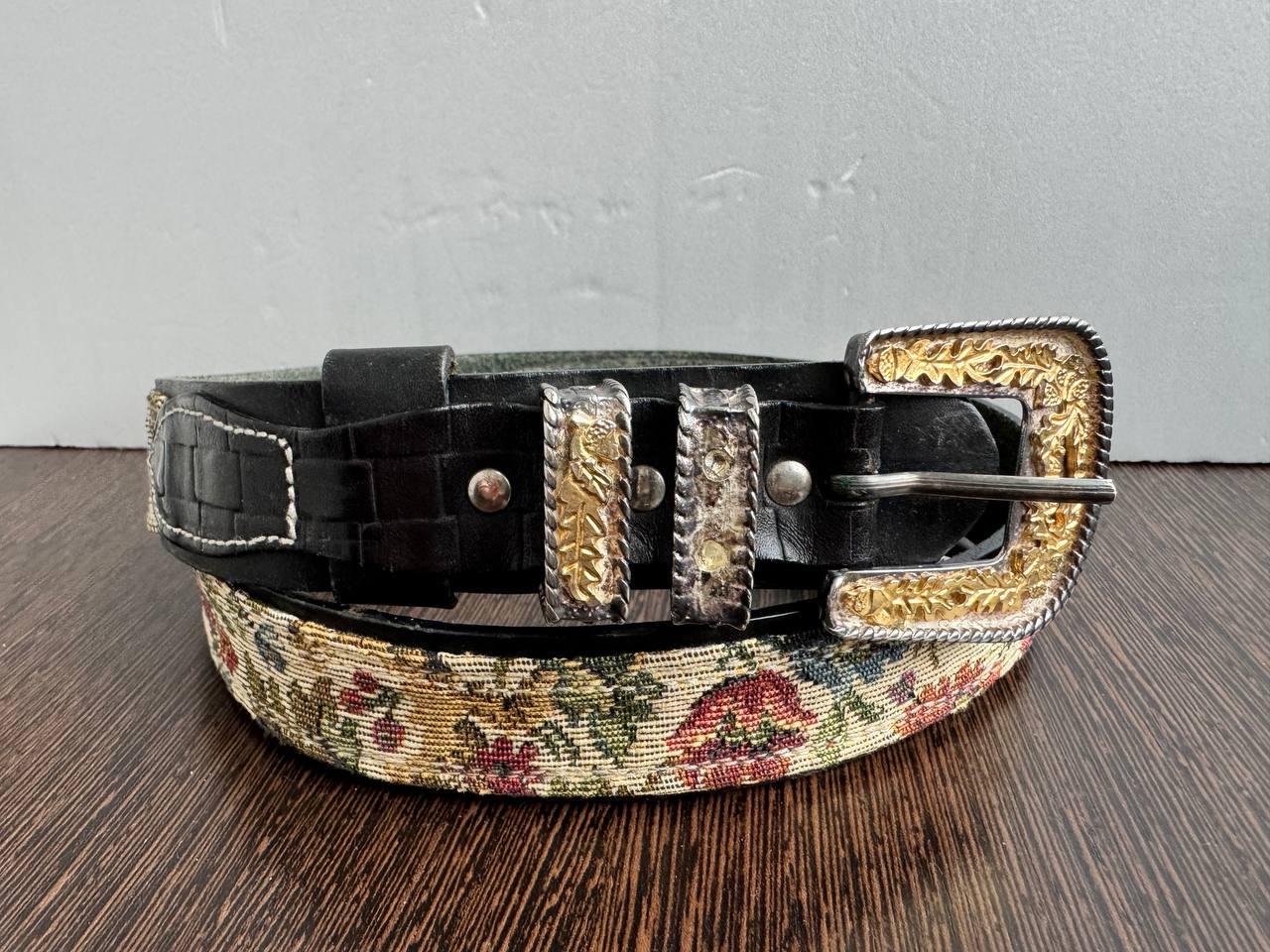 Crafty Fox Women\'s Leather Equestrian Needlepoint Belt-Cigar Theme Horse Country Chic: Primer on Needlepoint Belts main image 2