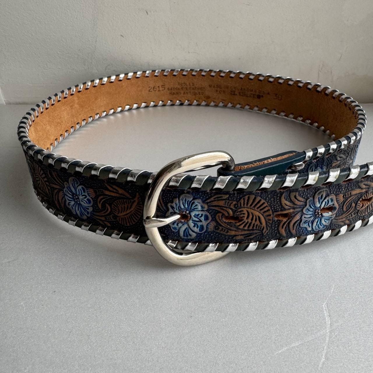 Ceinture Femme Vintage En Plastique Corde - Fabriquée En Italie, Occasion