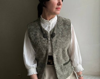 Vintage Austrian vest, unisex vest, Tyrol vest, boho style vest, Octoberfest vest