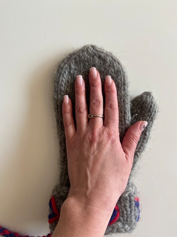 Wool mittens, Handmade in Norway, Norwegian winte… - image 7