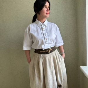 Vintage Bluse, Bluse bestickt, Bluse/ Hemd, Baumwollbluse, Baumwollbluse, Baumwollbluse, Bluse mit Stickerei