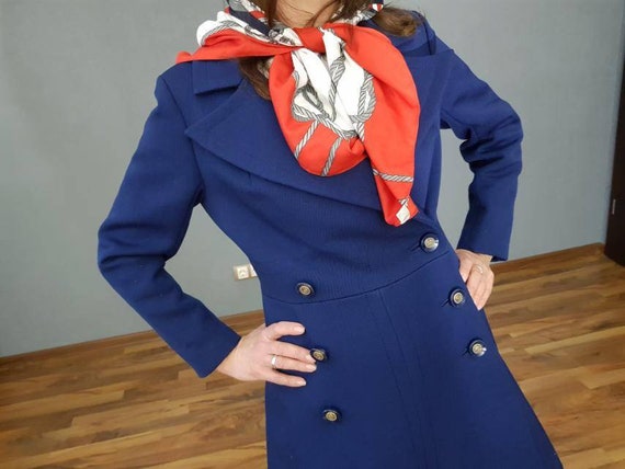 Vintage Coat, Women's coat, Double breasted women