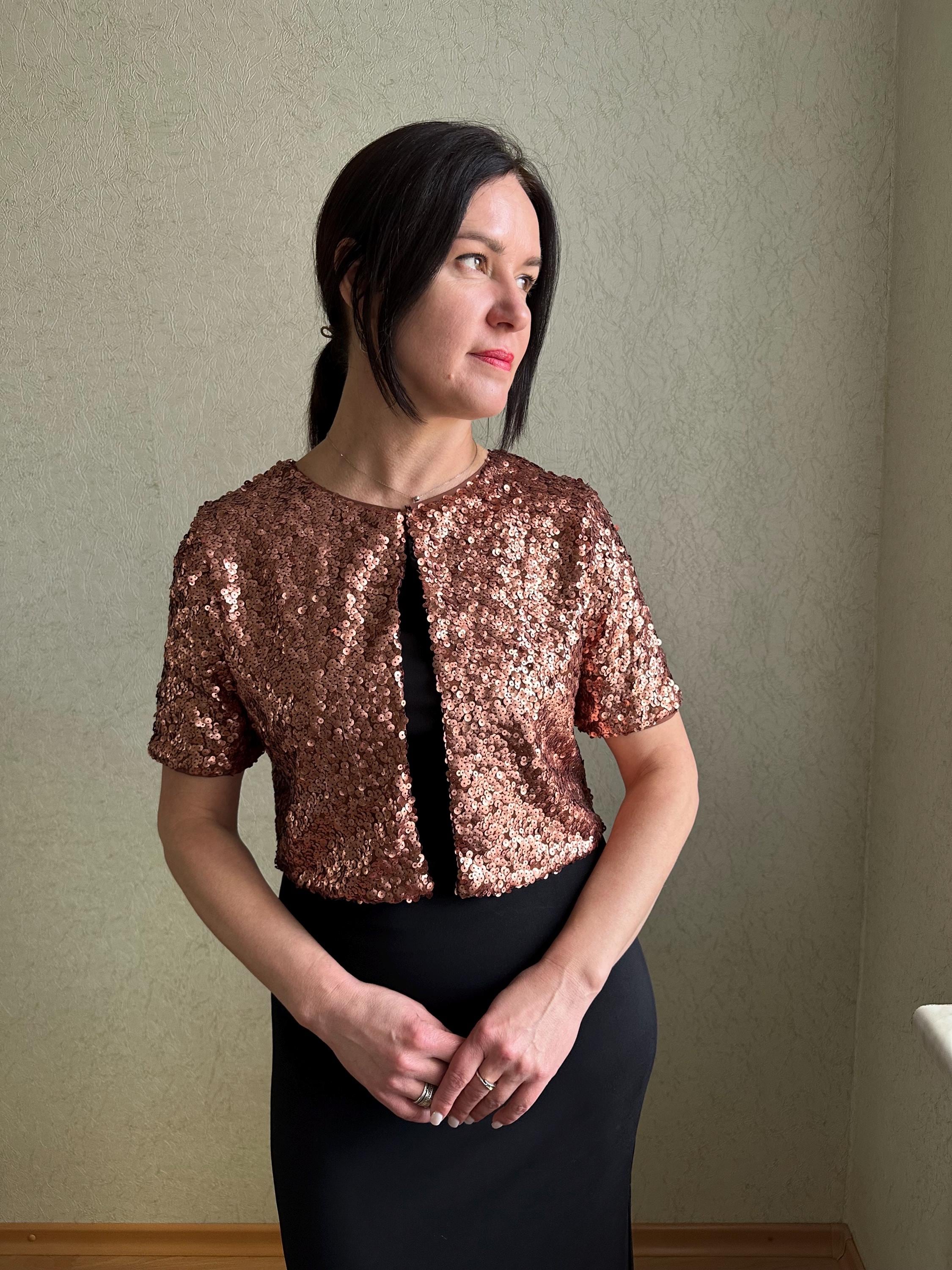 Rose Gold Bolero - Etsy UK Rose Gold Bolero - Etsy UK