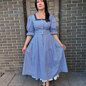light blue milkmaid dress boohoo Women's Burnout Floral Milkmaid Frill Detail Dress in Light Blue | Size: 8