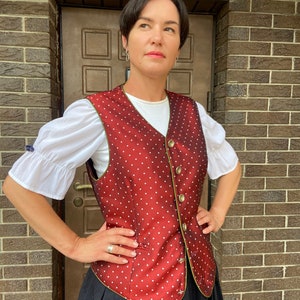 Vintage Weste, Frauen Österreichische Weste, Bayerisches Top, Österreichische Weste, Bayerische Weste