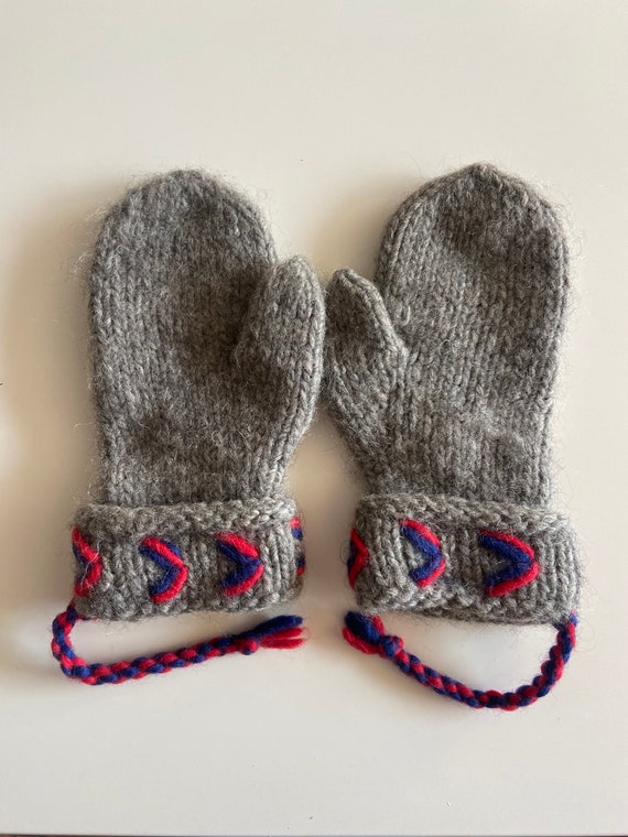 Wool mittens, Handmade in Norway, Norwegian winte… - image 1