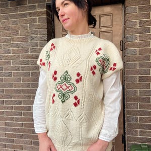 Vintage trui, vintage Northern Reflections-trui, wollen trui, maat M