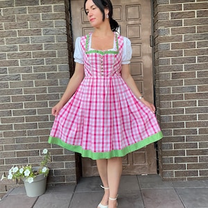 Austrian dress, sleeveless dress,  Bavarian dress, Octoberfest dress, Trachten Dress, Size L