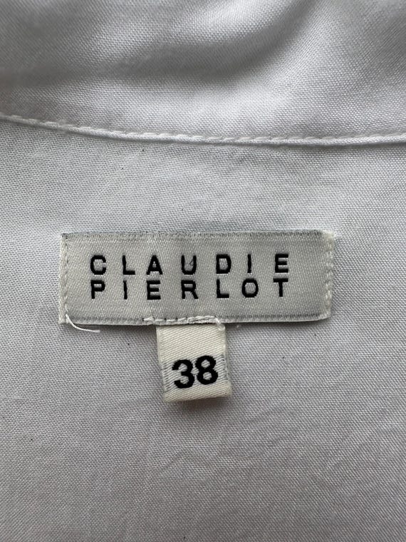 Claudie Pierlot White Embroidery Blouse, 100% Modal Broderie