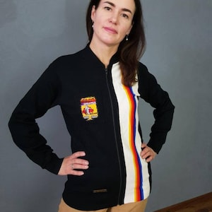 Felpa vintage, felpa vintage a righe, maglione vintage, taglia M/L unisex