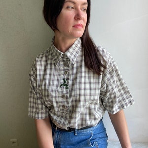 Vintage blouse,  vintage cotton blouse, vintage Austrian  blouse/shirt